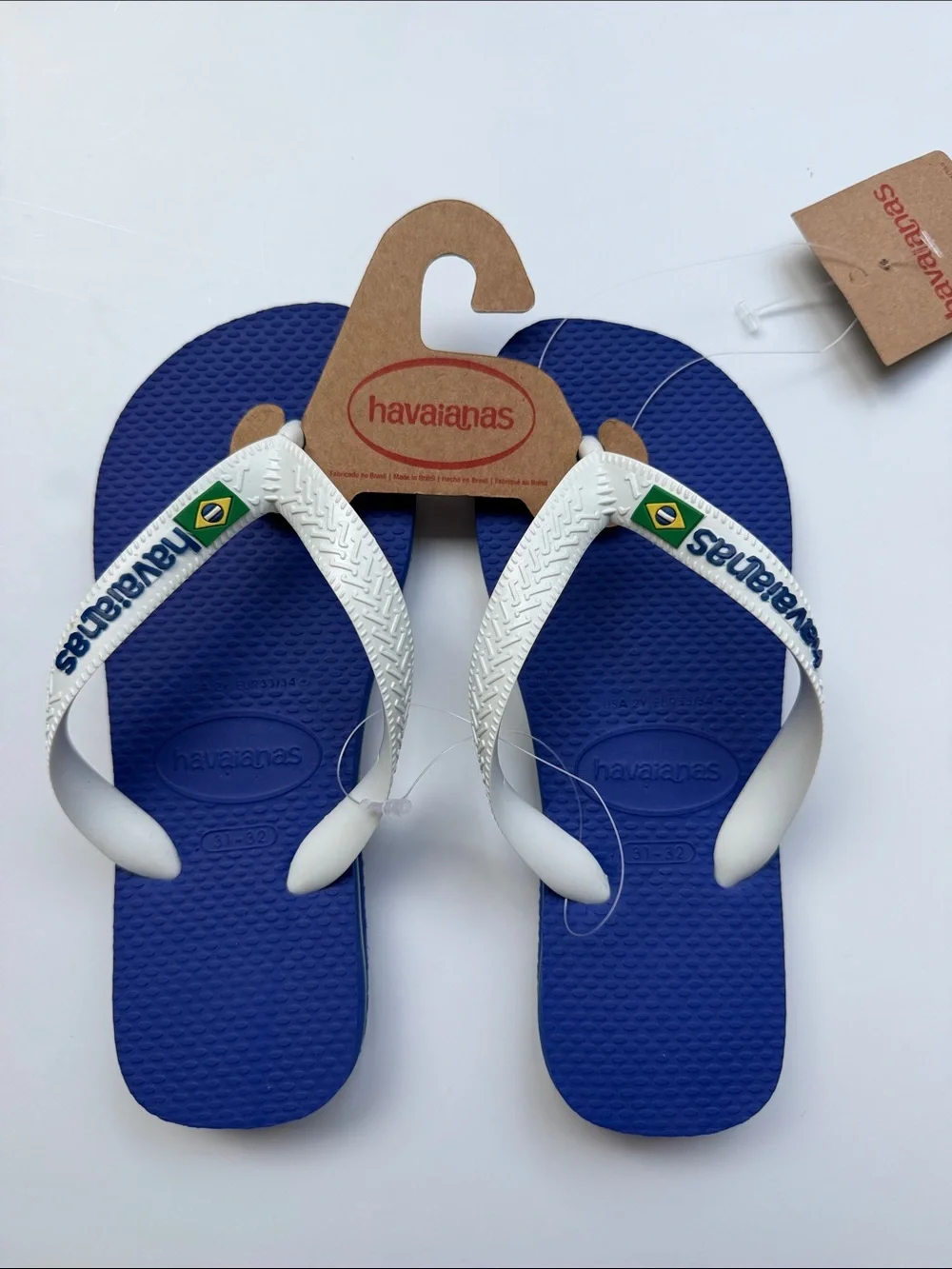 Havaianas Brasil Logo Flip Flop Size 31-32
